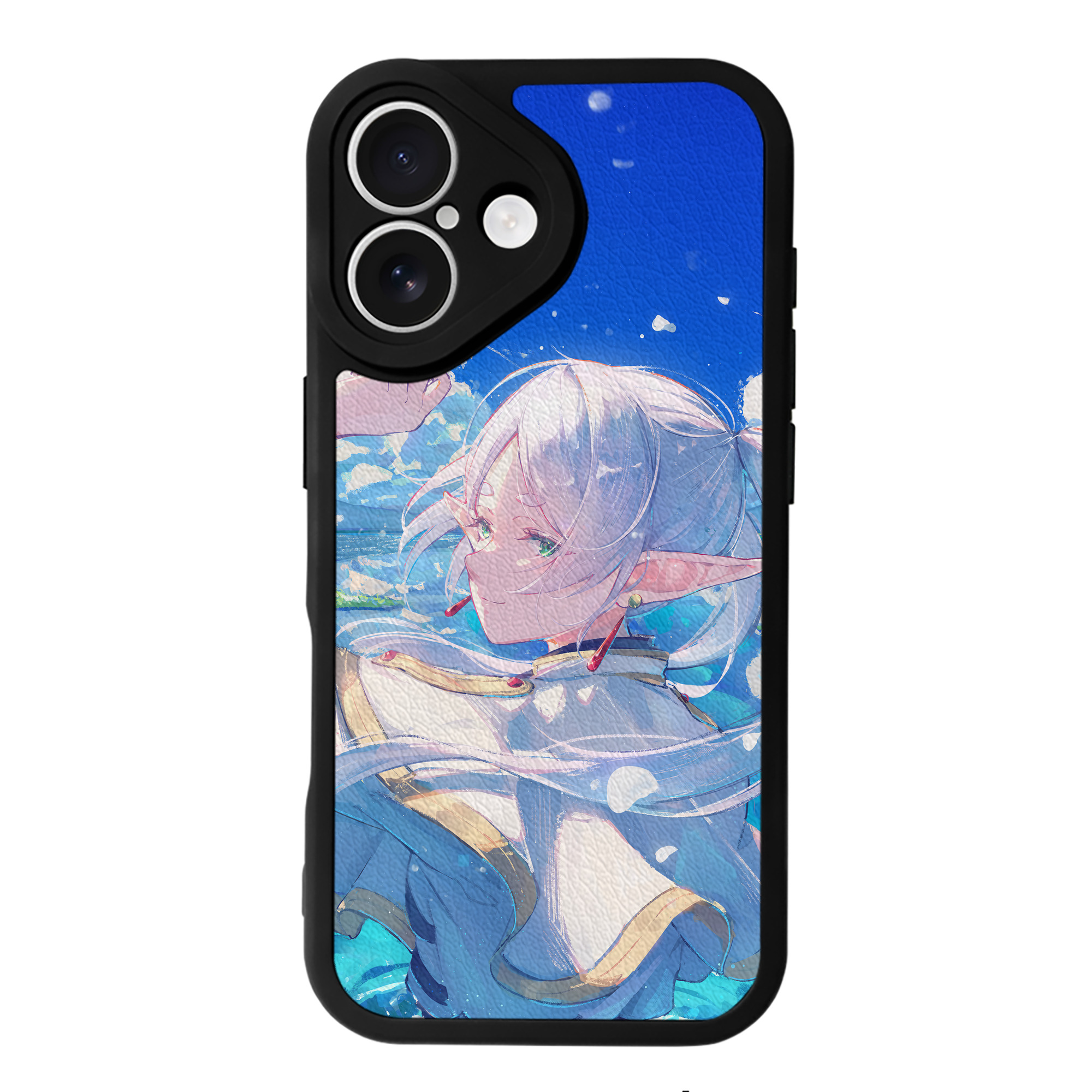 （画像用） 葬送のフリーレン Frieren 【iPhone 16シリーズ対応】シリコンスマホケース（レザー調） 材質：シリコン